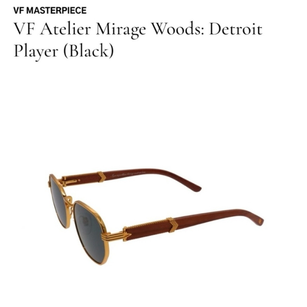 Vintage Frame Company Atelier Mirage Woods: Detroit Player Black 24kt